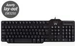 Ewent EW3250 USB AZERTY Belgisch Schwarz Tastatur (EW3250) Ewent EW3250 USB AZERTY Belgisch Schwarz Tastatur (EW3250)