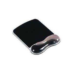 Kensington Duo Gel Mouse Wristrest Wave - Mauspad mit Handgelenkpolsterkissen - rauch/schwarz (62399)
