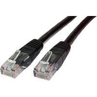 MediaRange - Patch-Kabel - RJ-45 (M) bis RJ-45 (M) - 2 m - abgeschirmt - CAT 6 - Schwarz
