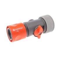 Gardena - Verbinder mit Regulierventil - geeignet für 16 mm (5/8) und 19 mm (3/4) Schläuche (0943-50)