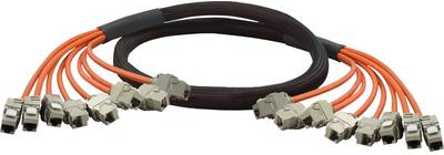 Renkforce Trunk Netzwerk Anschlusskabel [8x RJ45-Buchse - 8x RJ45-Buchse] CAT 6a S/FTP 8x10 m Orange vergoldete Steckkontakte, Flammwidrig, Halogenfrei Renkforce (RF-3323452)