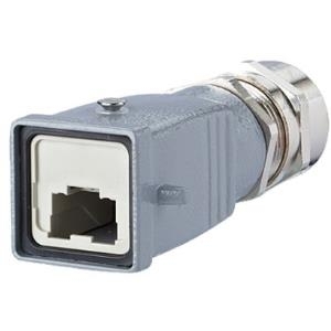 BTR E-DAT Industry IP67 V5 metal plug housing - Anschlussabdeckung - Grau (1401065000ME)