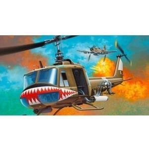 Revell Bell UH-1 Huey - 1:24 - Montagesatz - Drehflügler - Bell UH-1 Huey - Militärflugzeug - Kunststoff (MR-4905)
