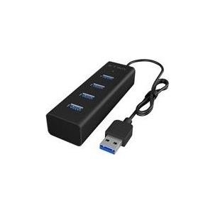 RaidSonic ICY BOX IB-HUB1409-U3 - Hub - 4 x SuperSpeed USB 3.0 - Desktop