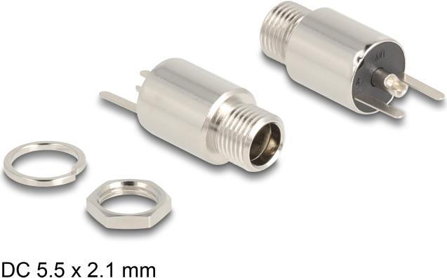 Connettore Delock Presa CC 5,5 x 2,1 mm - rotonda 20 V/10 A