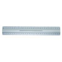WEDO Lineal, 300 mm, aus Aluminium, mit Griff rutschsichere Gummieinlage, für Links- und Rechtshänder (52 5235)