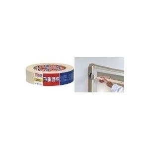 tesa Maler Krepp 4306 Premium Papierabdeckband, 50 mm x 50 m schwach gekreppt, speziell für Maleranwendungen im Innenraum - 1 Stück (04306-00046-02)