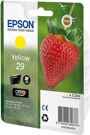 ORIGINAL Epson Cartuccia d'inchiostro giallo C13T29844012 29 180 Seiten 32ml C13T29844010