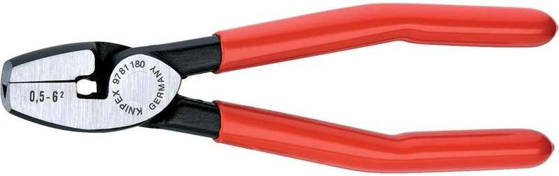 Knipex 97 81 180 pinza per crimpare capicorda da 0,5 a 6 mmÂ²