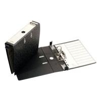 ELBA Hängeordner rado, Rückenbreite: 75 mm, DIN A4, schwarz aus Hartpappe, geklebtes Rückenschild, die seitlich am (81417)