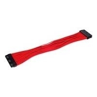 Silverstone 24pin -24pin, 0.3m 0,3 m (Silverstone 24-pin ATX 30cm Extension - Red)