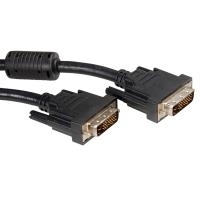 ROLINE 11.04.5525 cavo DVI 2 m DVI-D Nero (Roline DVI-D 24+1 Dual Link Cable, Black 2m)