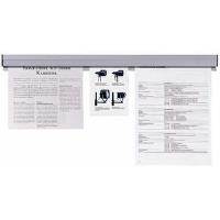 FRANKEN Papierklemmschiene, selbstklebend, Länge: 310 mm Kunststoff, beliebig erweiterbar, Wandmontage mit Schrauben (PKS31)