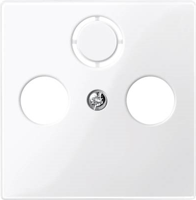 Merten Abdeckung SAT-Steckdose System M, 1-M, M-Smart, M-Plan, M-Creativ Polarweiß glänzend 296719 (296719)