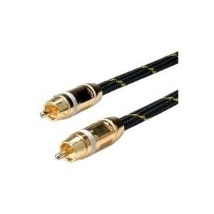 ROLINE GOLD Cinch-Kabel,ST/ST,weiss,2, 5mRetail im Blister (11.88.4232)