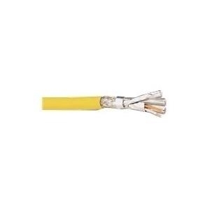 Leoni Installationskabel MegaLine F10-130 S/F,Cat.7 Rohkabel, S/FTP, PiMF, gelb, 500 m Einwegtrommel Paarweise und gesamtgeschirmtes Netzwerk-Installationskabel (bisherige Bezeichnung S/STP) (7KS70001/500m)