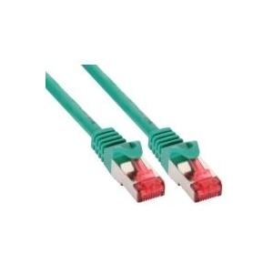 Cavo patch - S-FTP PiMf - Cat.6 - 250 MHz - PVC - rame - verde - 1 m