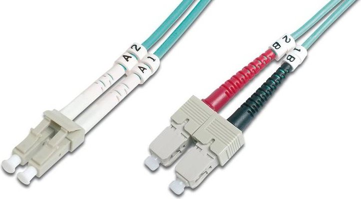 FO patch cord - duplex - LC to SC