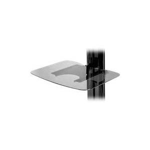 Peerless-AV SmartMount ACC-GS1 - Montagekomponente (Regal) für Audio-/Videokomponenten - Hartglas, schwerer Stahl - Black Powder Coat - am Wagen montierbar, für Standfußmontage geeignet