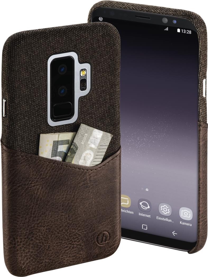 Hama Cover Gentle für Samsung Galaxy S9+, Dunkelbraun (00183046)