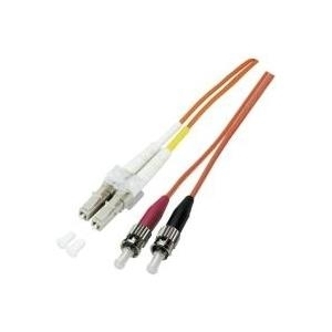 Duplex Jumper LC/ST 50/125µ,1 Meter, ECOFIBER, OM2, LSZH (O0321.1)