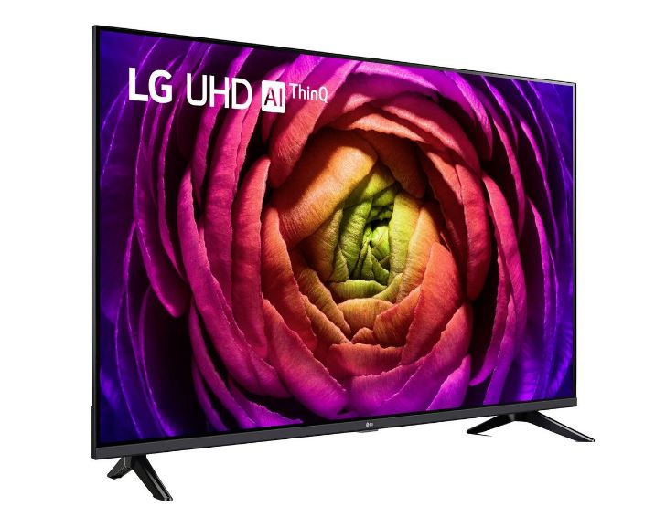 LG Electronics 4K Smart UHD TV UR73 LCD-TV 109.2 cm 109,20cm (43") EEK G (A - G) UHD, Smart TV, WLAN, CI+ Schwarz [Energieklasse G] (43UR73006LA.AEEQ)