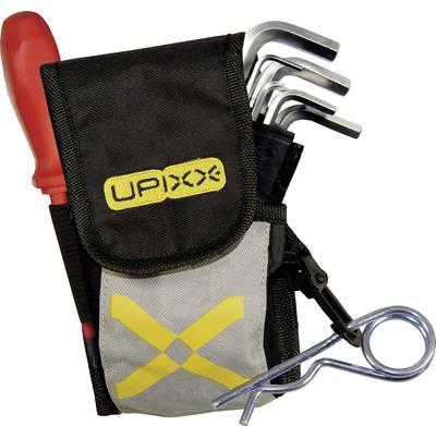 Upixx 8320 Gürtel-Werkzeugtasche Schwarz, Grau, Gelb (8320)