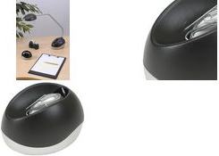 ALBA Klammerspender CLIPO, aus Kunststoff, grau / schwarz mit rotierendem Magneten, inkl. 10 Büroklammern, Farbe: - 1 Stück (CLIPO N)