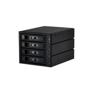 Jou Jye Computer JJ-3142M-SS - Gehäuse für Speicherlaufwerke mit Lüfter - 2.5 / 3.5 gemeinsam genutzt (6,4 cm/8,9 cm gemeinsam genutzt) - Schwarz