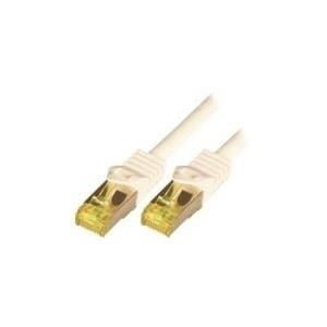 M-Cab 3m CAT7 S-FTP cavo di rete Bianco S/FTP [S-STP] (CAT7 SFTP RJ45 LSZH 3M WHITE - 10GBIT RAW PATCH CABLE)