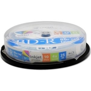 XLayer - 10 x BD-R - 25 GB 4x - mit Tintenstrahldrucker bedruckbare Oberfläche - Spindel - Speichermedium
