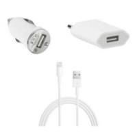 MicroMobile MSPP2517 - Auto - Innenraum - Handy - MP3 - MP4 - Tablet - AC - Zigarettenanzünder - USB - Apple: iPhone 5 - iPhone 5C iPhone 5S - iPad Mini - iPad mini 2 - iPod Touch 5G - iPod Nano 7G - Kontakt - Weiß (MSPP2517)
