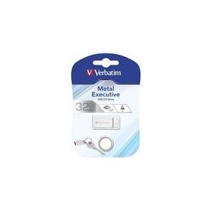 Verbatim Metal Executive - USB-Flash-Laufwerk - 32GB - USB - Silber (98749)