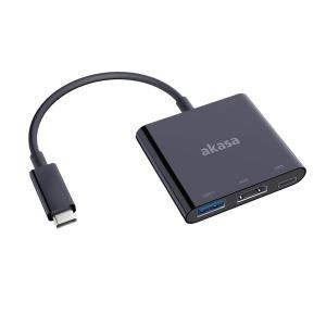 Akasa AK-CBCA01-15BK - Externer Videoadapter - USB Type-C - HDMI - Schwarz (AK-CBCA01-15BK)
