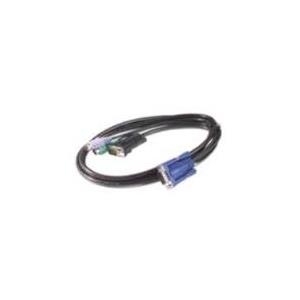 Schneider Electric APC - Tastatur- / Video- / Maus- (KVM-) Kabel - PS/2, 6-polig, HD-15 (M) - HD-15 (M) - 7.6 m - für APC 16 Port Multi-Platform Analog KVM, 8 Port Multi-Platform Analog KVM (AP5258)
