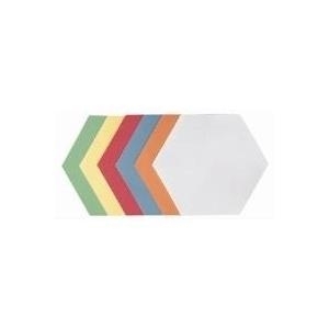 FRANKEN Moderationskarte, Wabe, 190 x 165 mm, sortiert in den Farben: weiß, hellblau, rot, gelb, orange und grün (UMZH 1719 99)