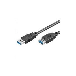 MicroConnect - USB-Verlängerungskabel - USB Typ A (W) bis USB Typ A (M) - USB 3.0 - 3 m - Schwarz