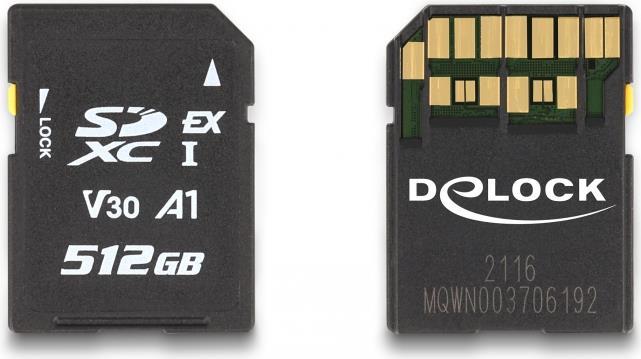 Delock Scheda di memoria SD Express da 512 GB