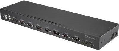 Renkforce RF-19-USB2-RS232-8 8 + 2 Port Seriell-Hub für industrielle Anwendungen, Metallgehäuse Schwarz (RF-3294134)