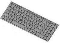 HP - Ersatztastatur Notebook - mit Touchpad, Zeigestock - hinterleuchtet - Englisch (International) - für ZBook 17 G5 Mobile Workstation, 17 G6 Mobile Workstation (L28407-B31)