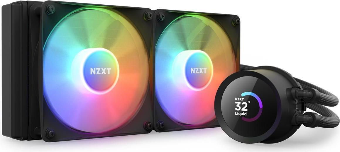 NZXT Kraken 240 RGB Processore Raffreddatore di liquidi tutto in uno 12 cm Nero 1 pz (NZXT KRAKEN 240 RGB LIQ CPU COOLER BLK)