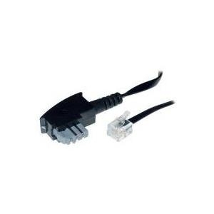 Anschlußkabel 3m TAE-N/Western 6/4 2adrig Brückenschaltung (TC70113-6/2 / 50306)