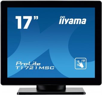Iiyama ProLite T1721MSC-B1 - LED-Monitor - 43.2 cm ( 43,20cm (17) ) - Touchscreen - 1280 x 1024 - TN - 250 cd/m² - 1000:1 - 5 ms - DVI-D, VGA - Lautsprecher - Schwarz