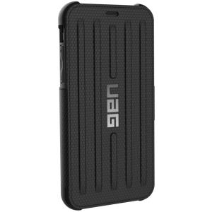 Urban Armor Gear Metropolis Series - Flip-Hülle für Mobiltelefon - widerstandsfähig - Schwarz - für Apple iPhone X