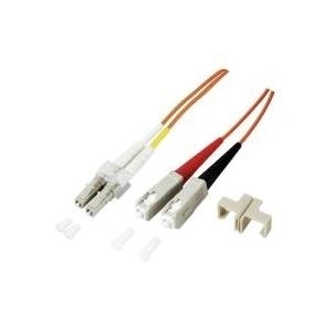 Duplex Jumper LC/SC 50/125µ,2 Meter, ECOFIBER, OM2, LSZH (O0320.2)