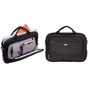 PIERRE by ELBA Original Line Slim Notebook-Tasche, schwarz 40,0 cm (16), aus 900 x 600 D Polyester, mit Lederecken - 1 Stück (100402217)