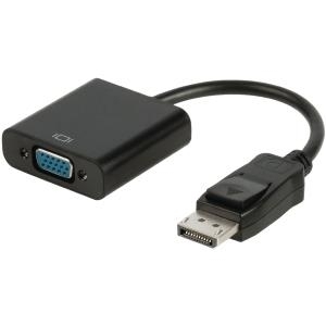 Nedis Valueline - Video-/Audio-/Netzwerkkabel - VGA - DisplayPort , VGA (W) - DisplayPort (M) - 0.2 m - Schwarz (VLCP37350B02)
