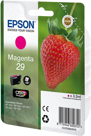 ORIGINAL Epson Cartuccia d'inchiostro magenta C13T29834012 29 180 Seiten 32ml C13T29834010