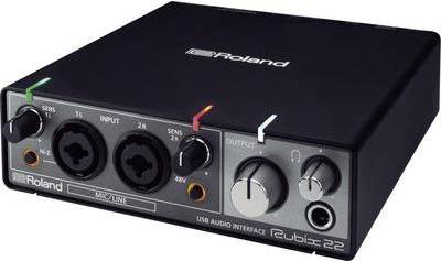 Roland Rubix22 - Desktop - Nero - USB - 24 bit/192kHz - 4414896192 kHz - USB (417431A99)