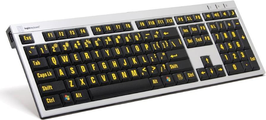 Logickeyboard LKB-LPRNTYB-AJPU USB Französisch Schwarz - Silber (LKB-LPRNTYB-AJPU-FR) Logickeyboard LKB-LPRNTYB-AJPU USB Französisch Schwarz - Silber (LKB-LPRNTYB-AJPU-FR)